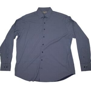 Peter Millar Summer Comfort Blue Mens Shirt XL